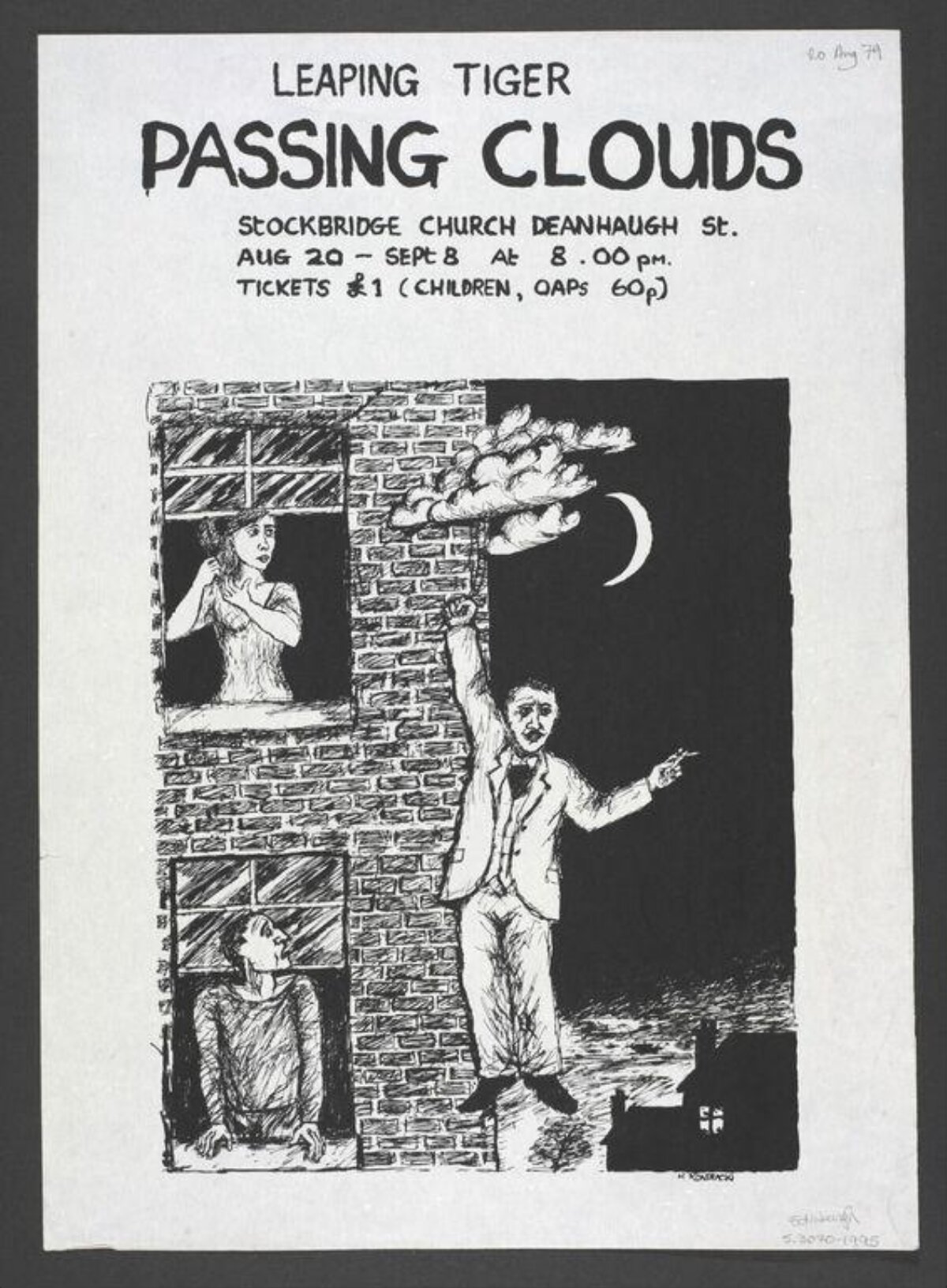 Vintage Passing Clouds Event Poster