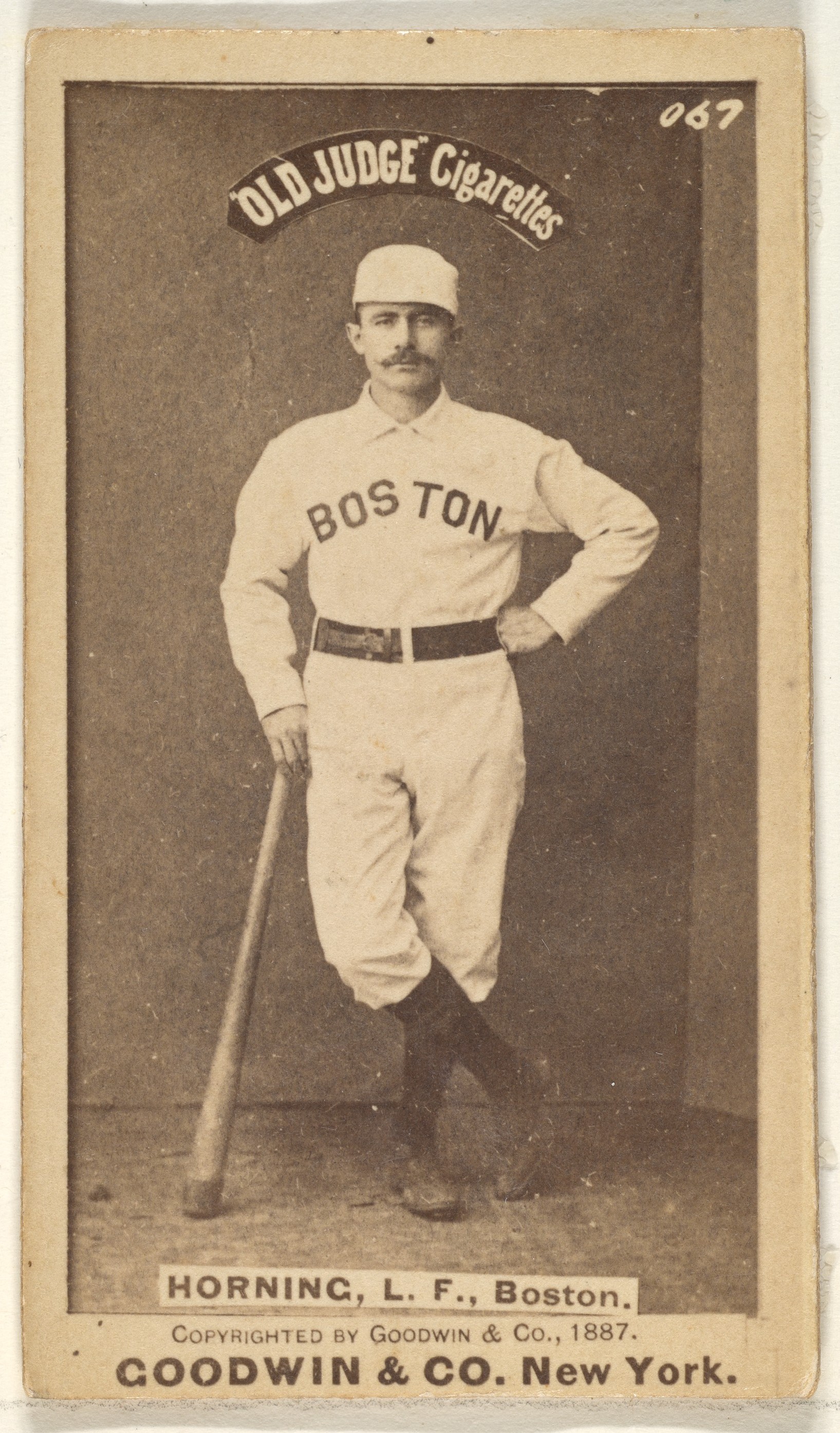 1887 Boston Baseball Player Cigarette Card