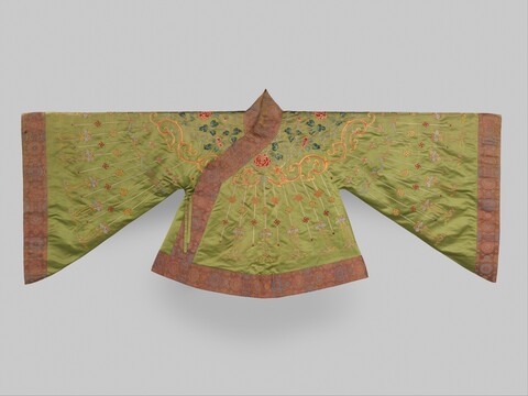 Green Embroidered Traditional Chinese Robe