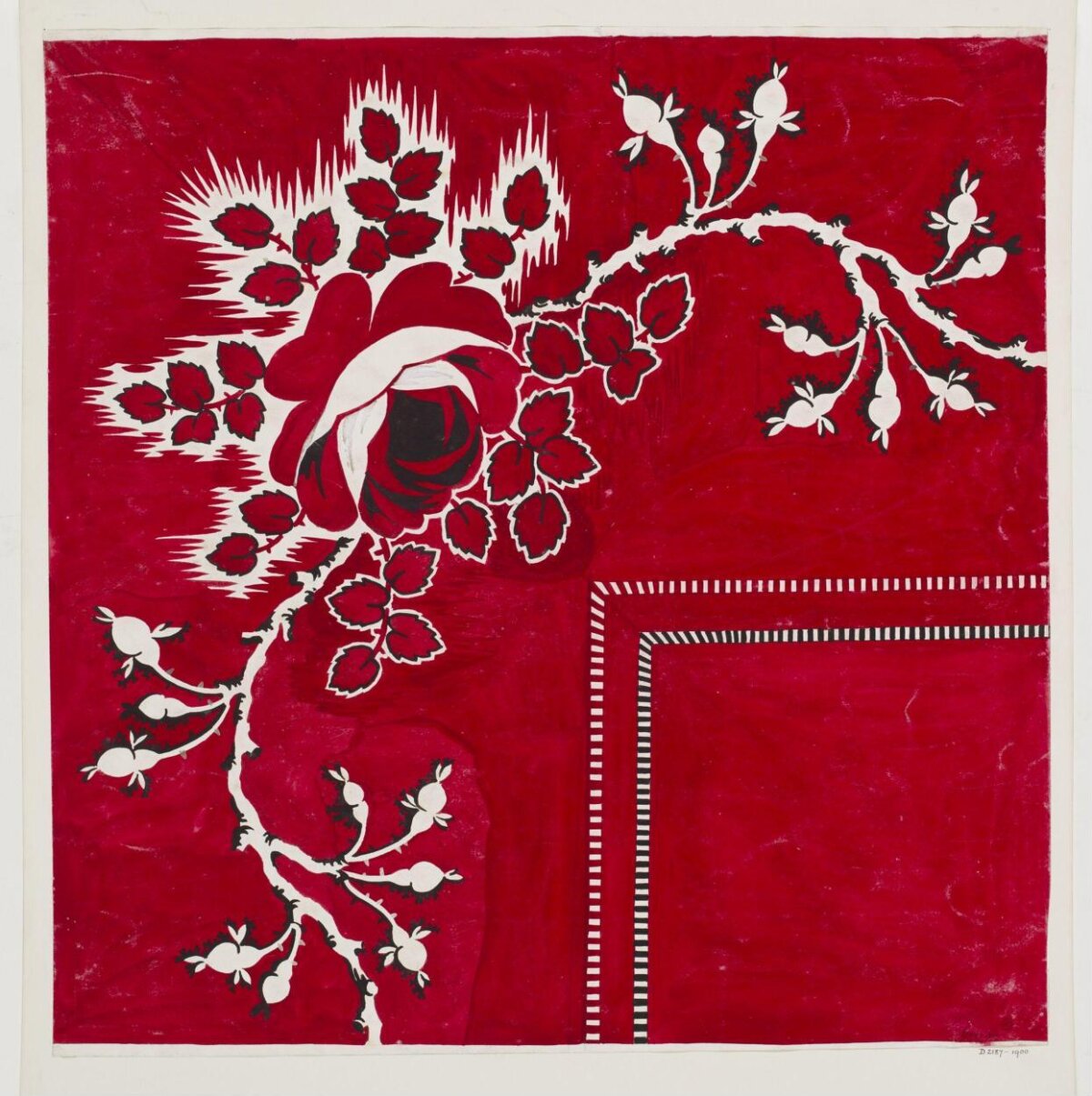 Red Rose Textile Design