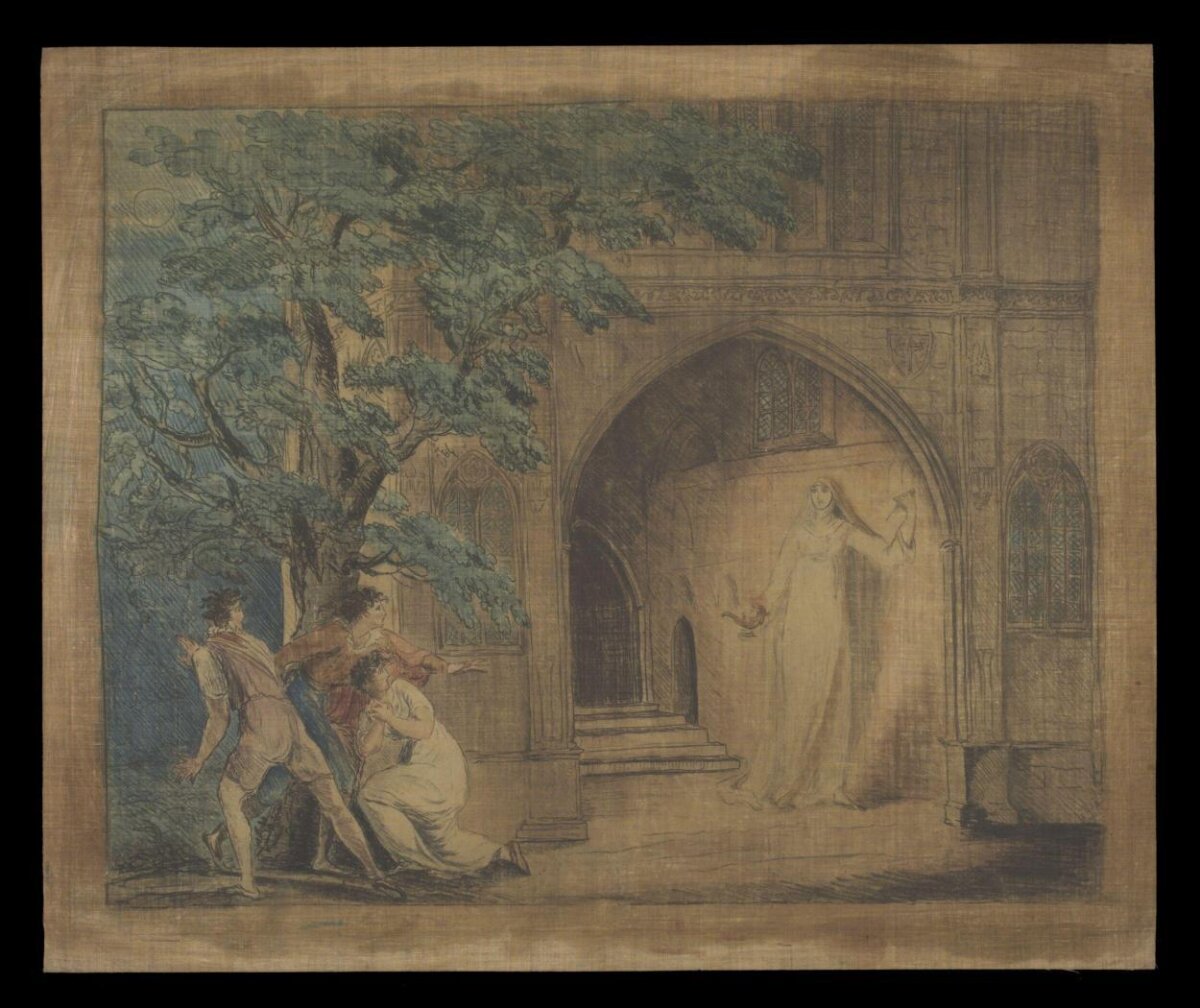Apparition of a Nun Before Three People
