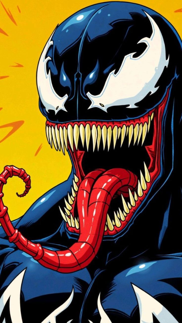 Comic Style Venom Portrait