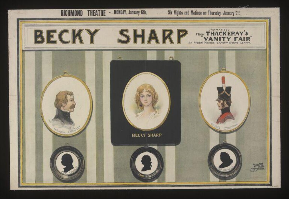 Vintage Becky Sharp Theater Poster