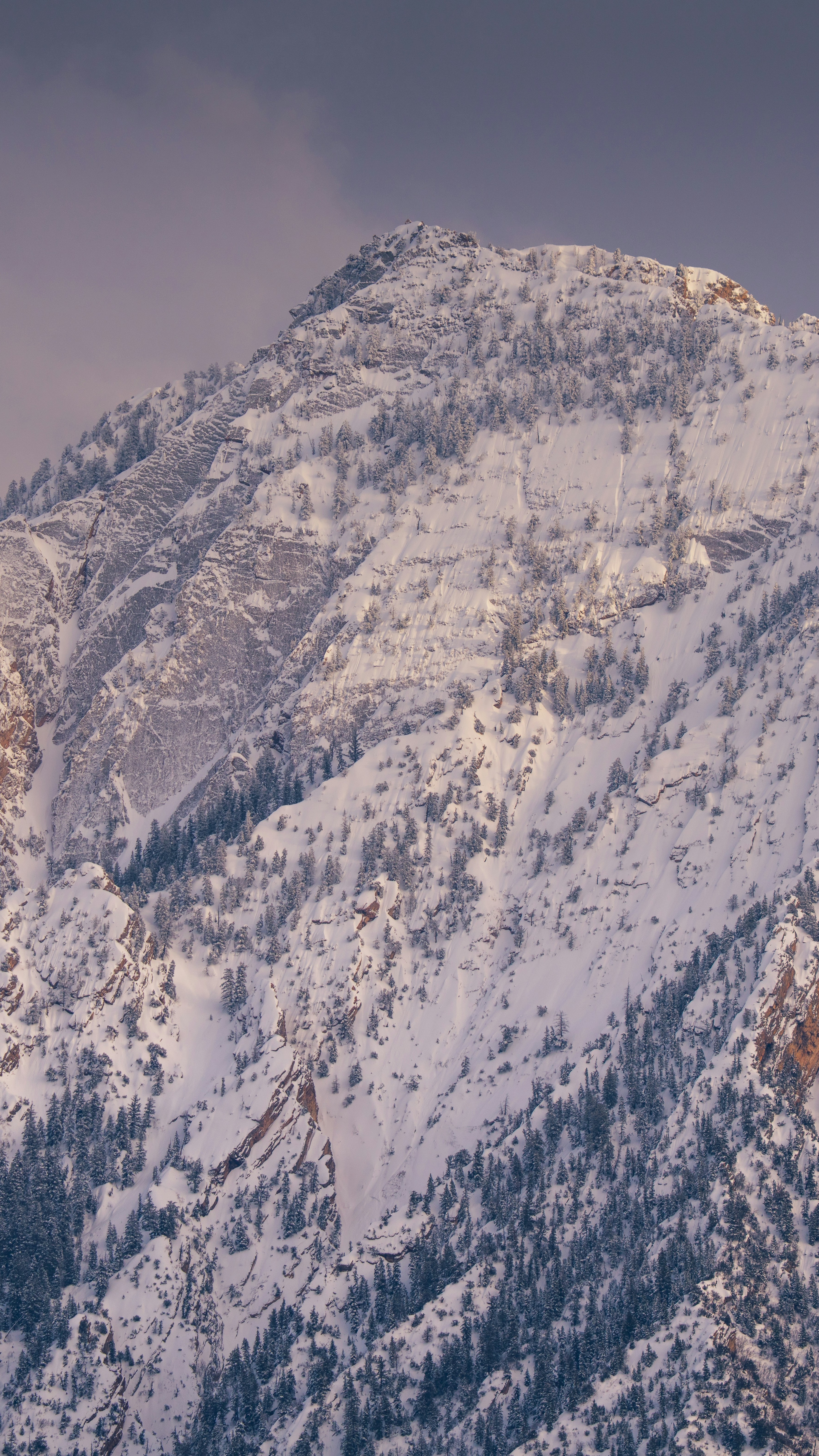 Snow Covered Mountain Peak
