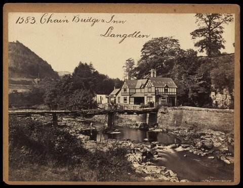 Chain Bridge and Inn Llangollen