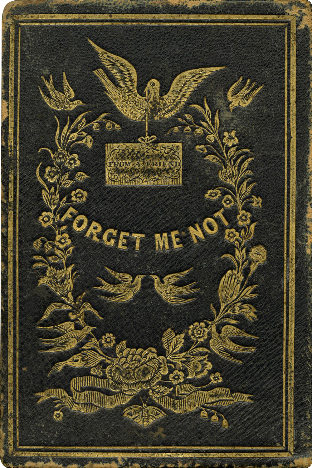 Antique 'Forget Me Not' Book Cover