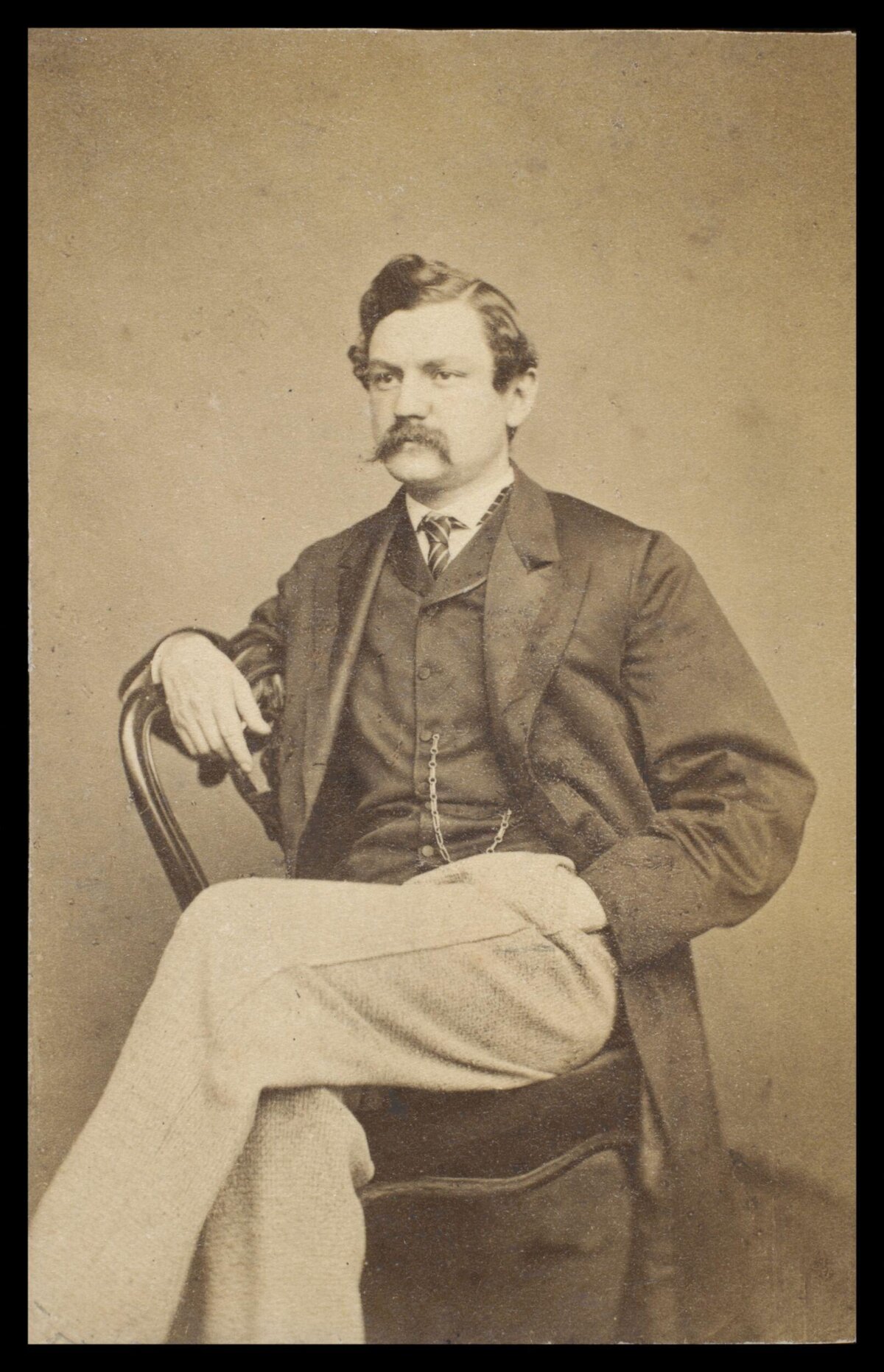 Vintage Seated Man Portrait