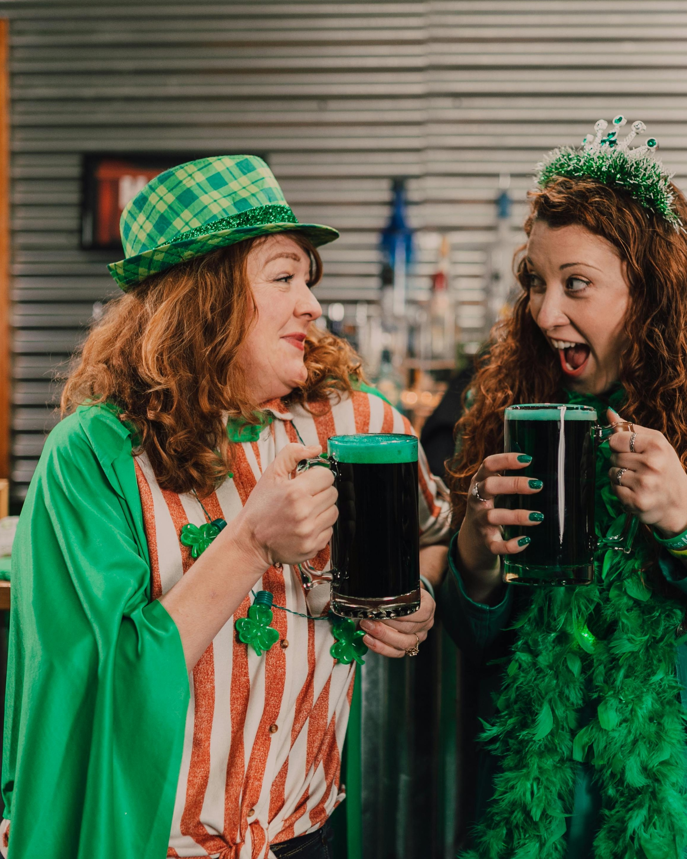 Two Women Celebrating St. Patrick's Day