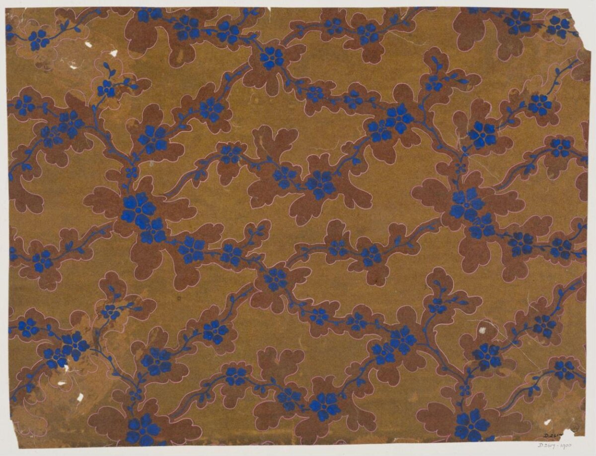 Vintage Floral Pattern Design Sample
