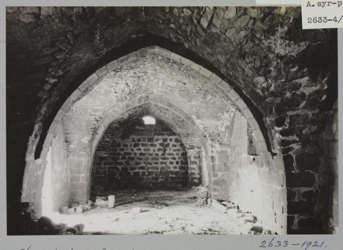 Ancient Arched Stone Chamber Interior
