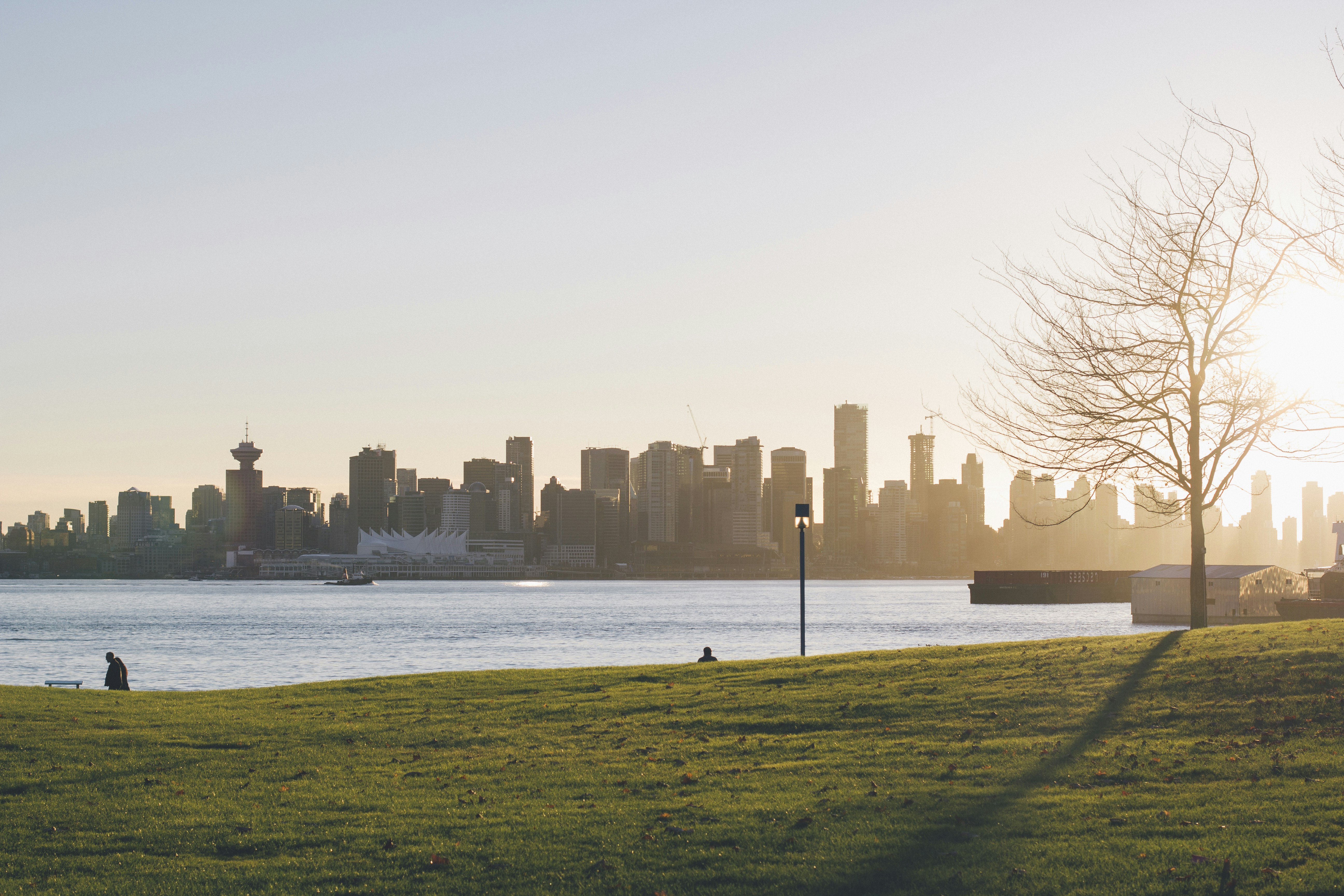 Vancouver City Skyline at Sunset