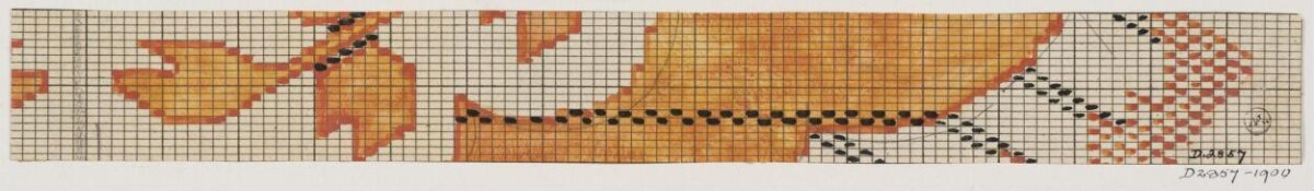 Hand-Drawn Embroidery Grid Pattern