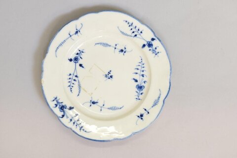 Blue and White Porcelain Plate