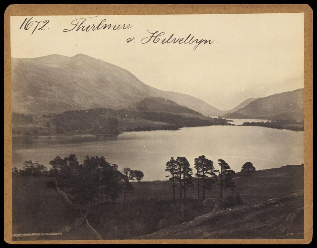 Vintage Thirlmere and Helvellyn Lake View