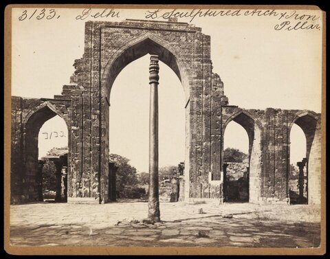 Delhi Iron Pillar and Ancient Arches