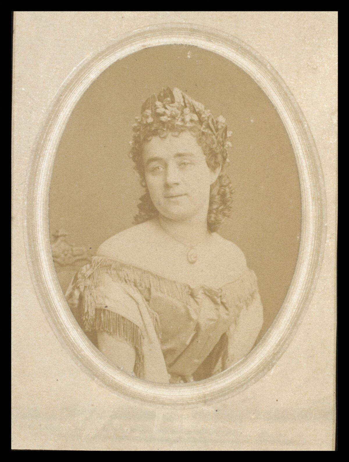 Oval Antique Portrait of a Woman