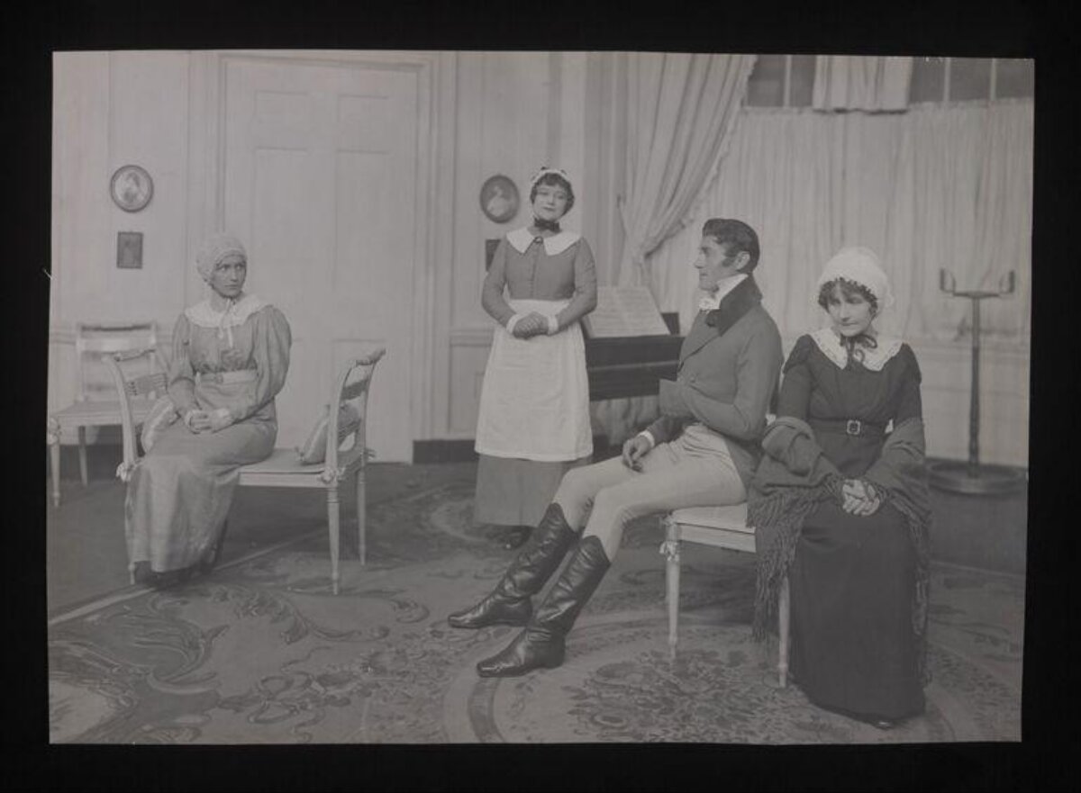 Vintage Stage Play Scene Photo