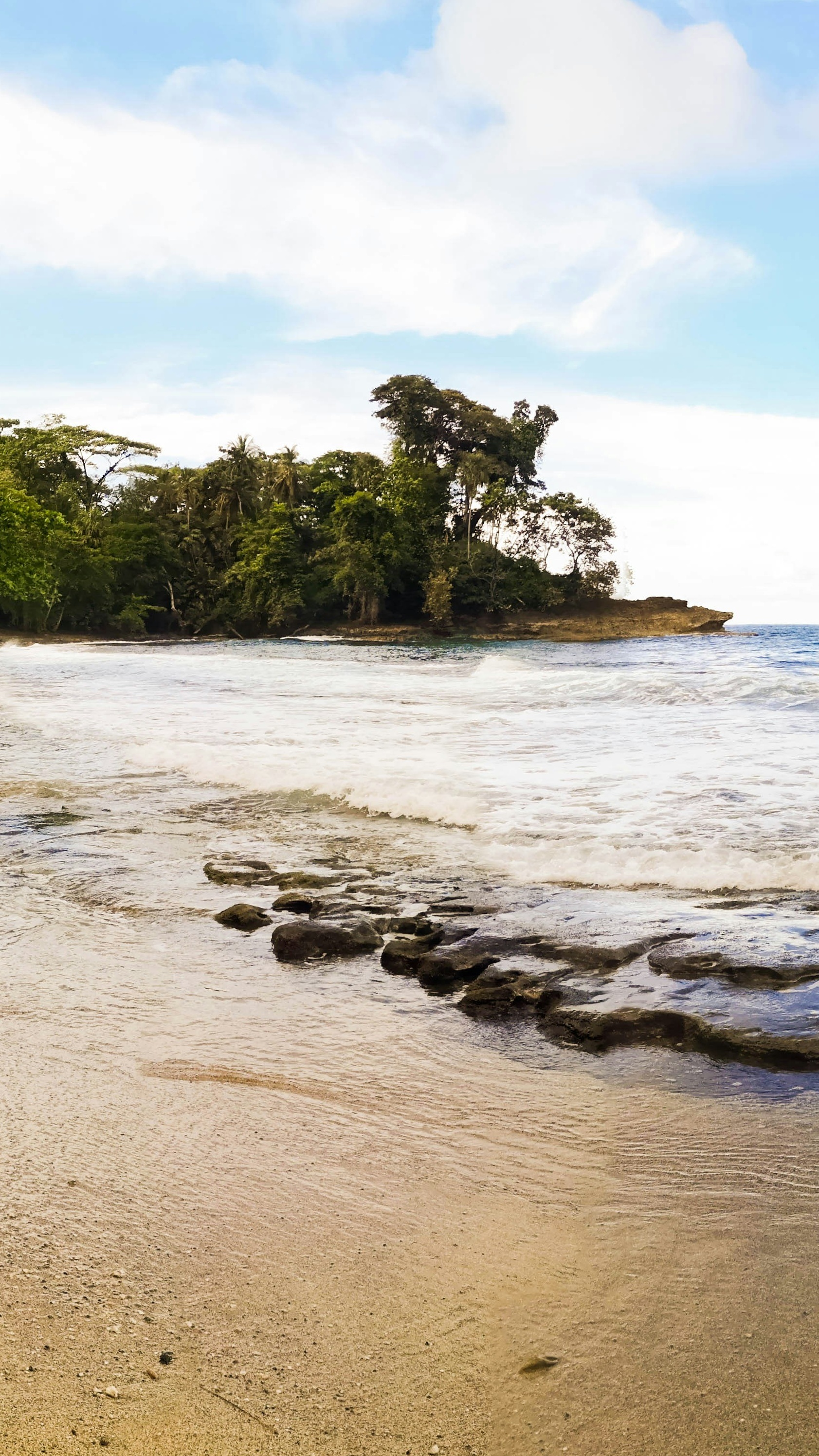 Tropical Rocky Beach Seascape