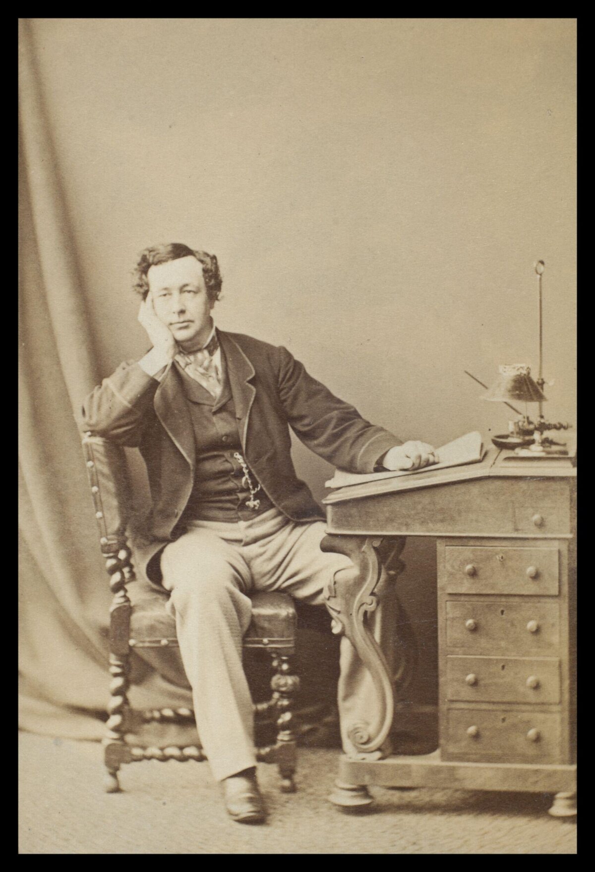 Victorian Gentleman at Writing Desk
