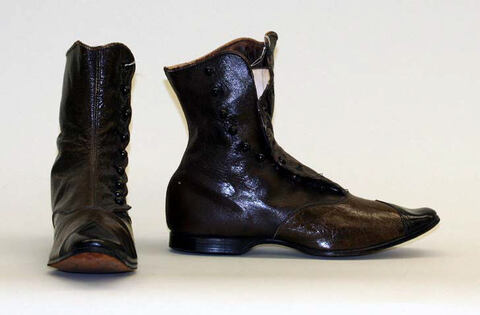 Pair of Vintage Dark Brown Leather Boots