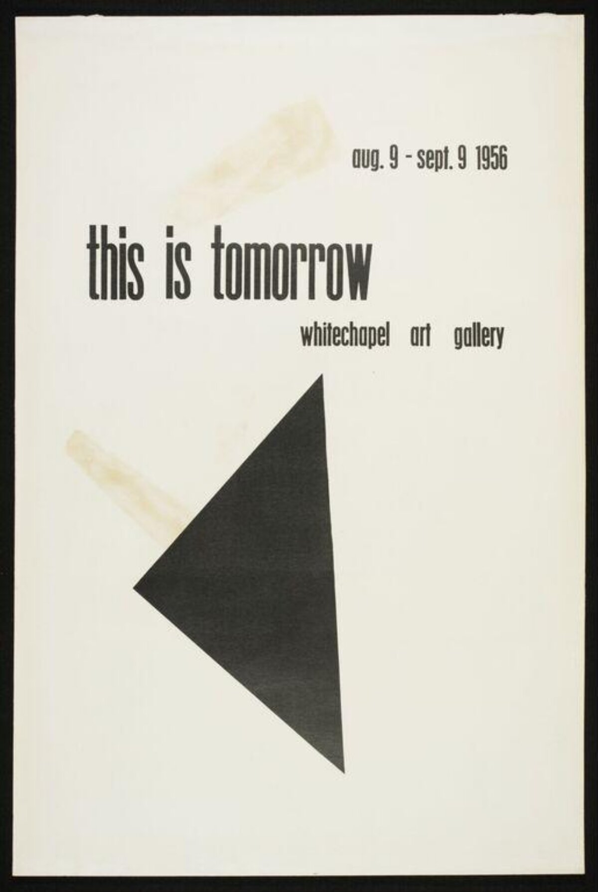 1956 This Is Tomorrow Exhibition Poster