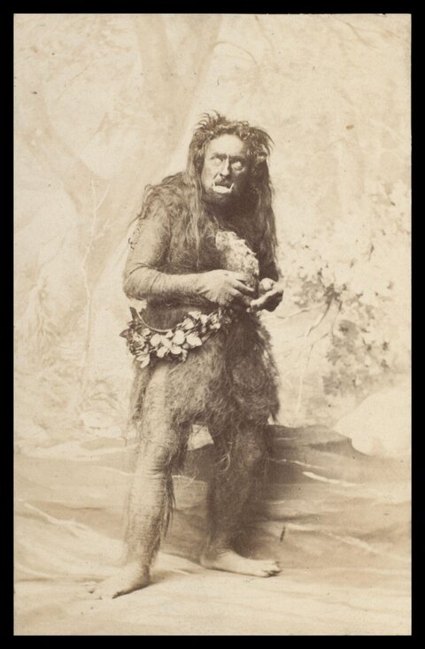 Vintage Wildman Performer Portrait