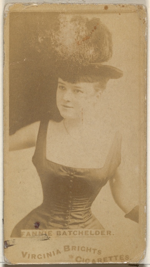 Vintage Cigarette Card Portrait of Fannie Batchelder