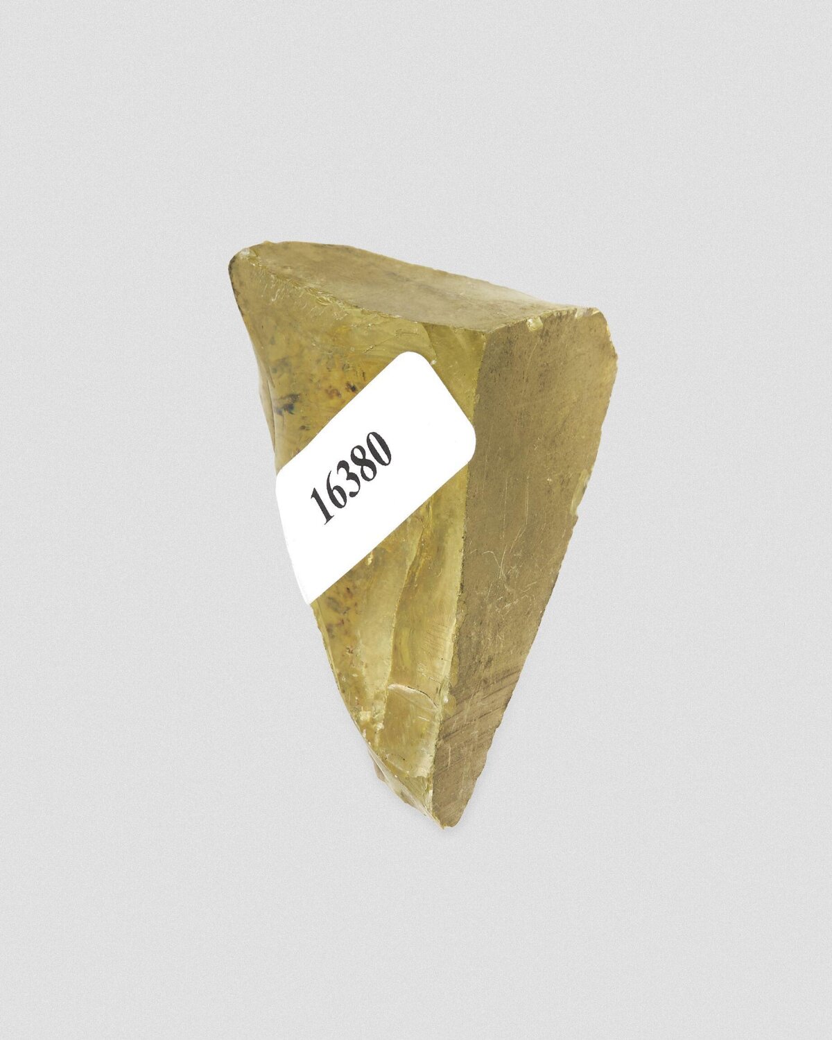 Labeled Triangular Mineral Specimen — Science