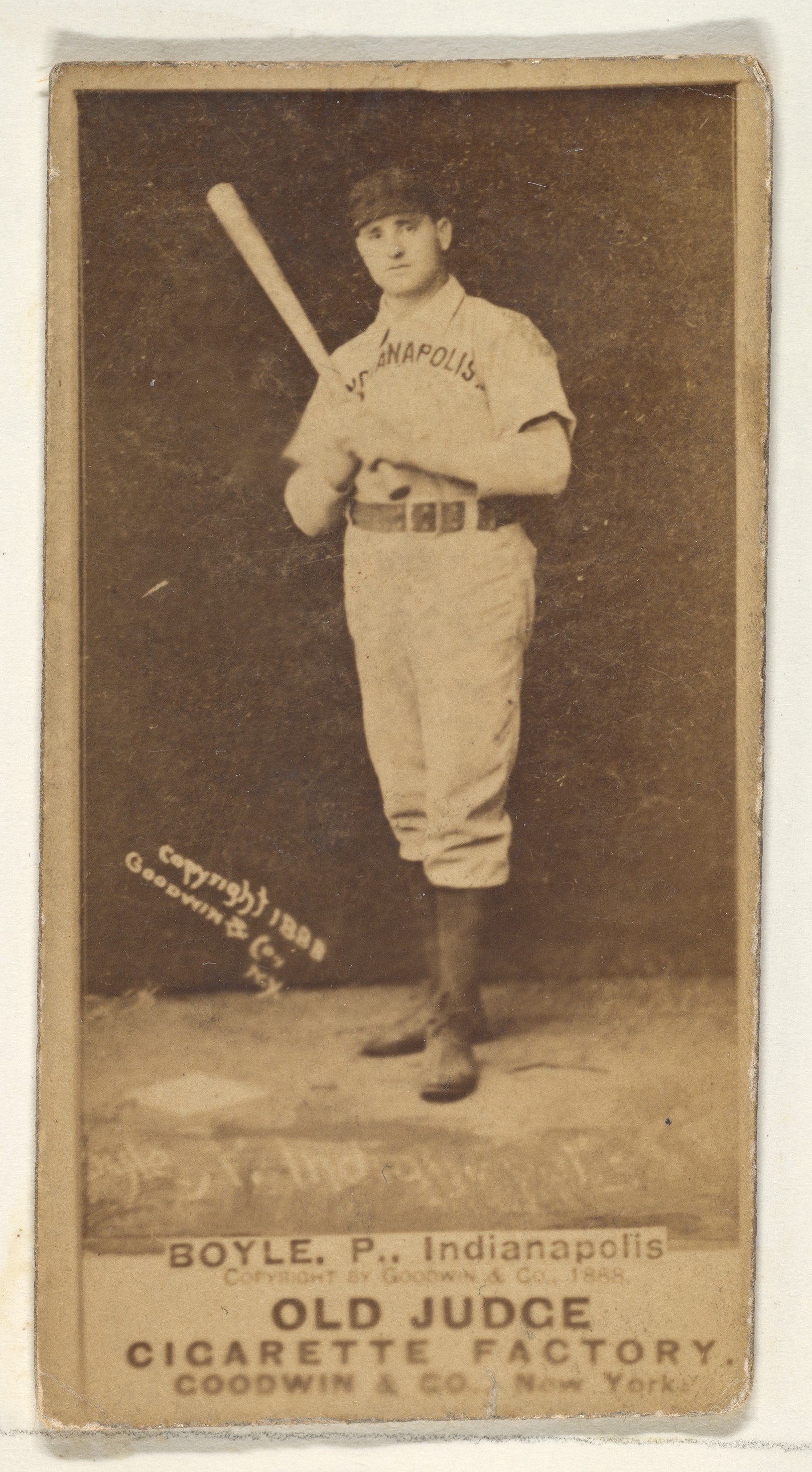 1888 Old Judge Boyle Baseball Card