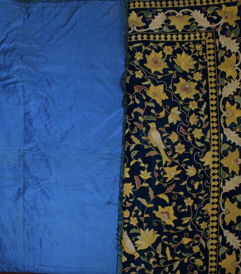Vintage Embroidered Textile Panel