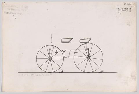 Vintage Two-Seat Carriage Design Sketch