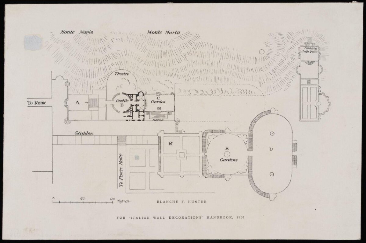 1901 Italian Villa Site Plan