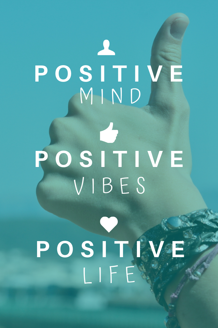 Positive Life Motivational Quote Graphic