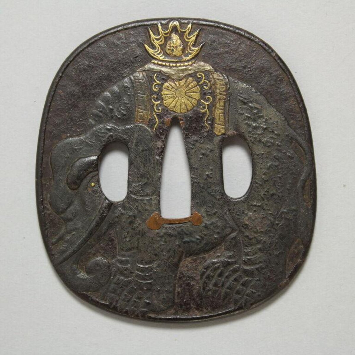 Japanese Iron Elephant Tsuba