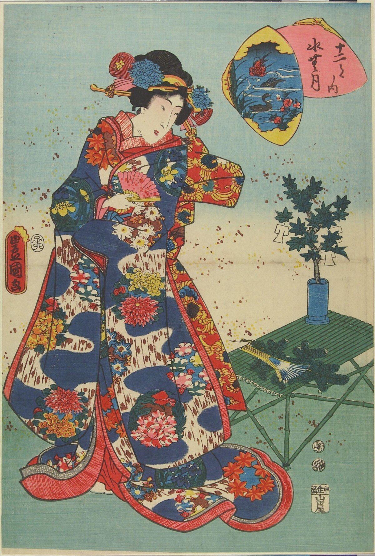 Japanese Ukiyo-e Beauty Portrait