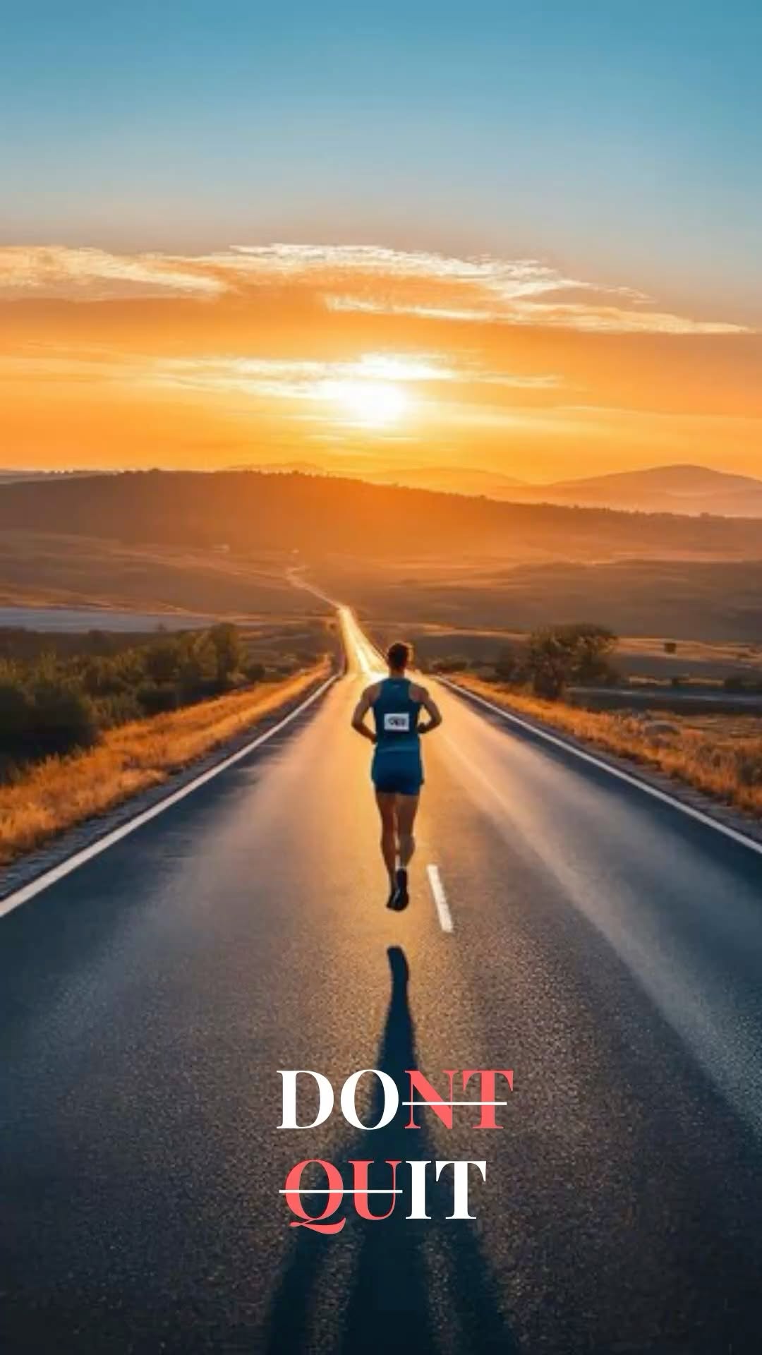Don't Quit Motivational Running Scene