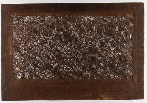 Antique Carved Wave Pattern Stencil
