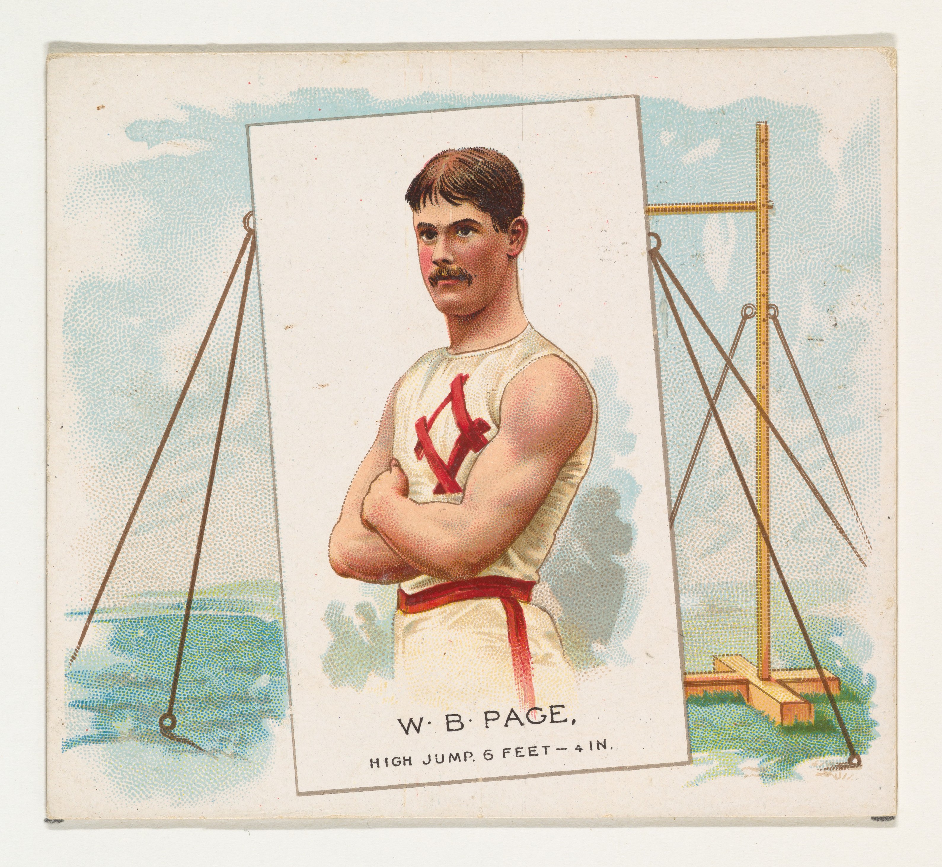 Vintage W.B. Page High Jump Card