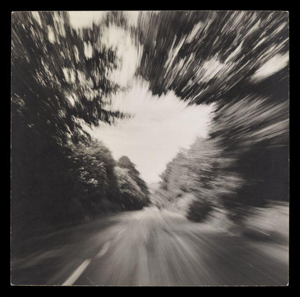 Blurred Motion Road Through Trees