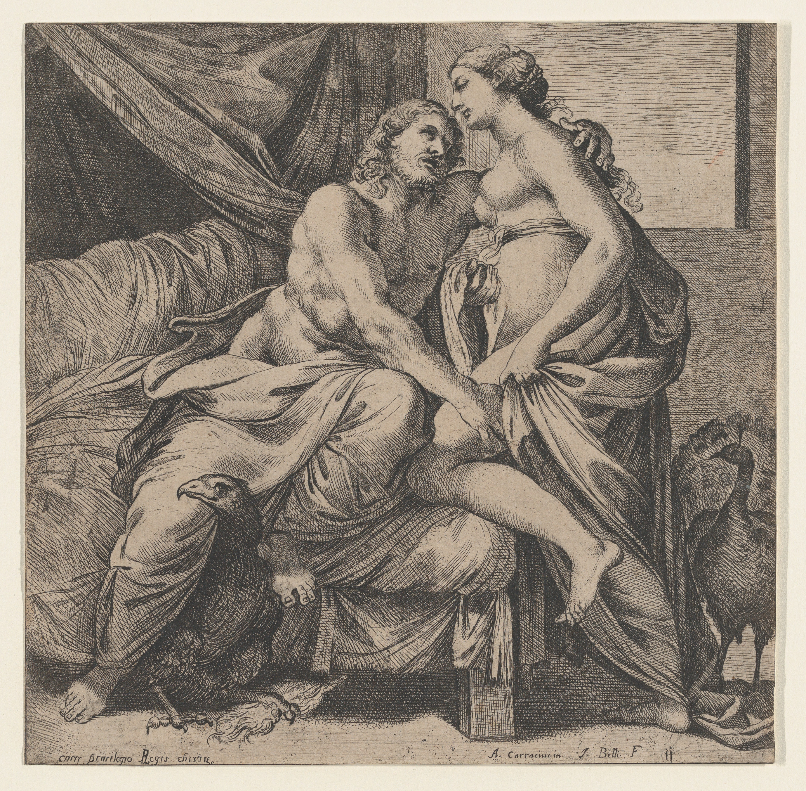 Jupiter and Juno Etching