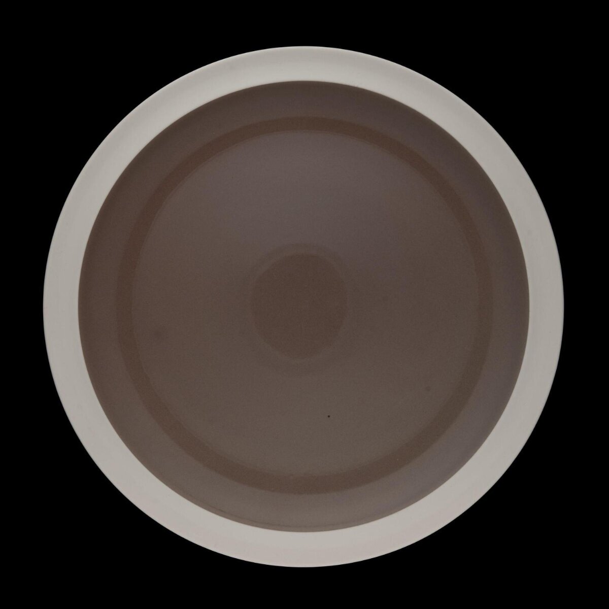 Two-tone Round Ceramic Plate