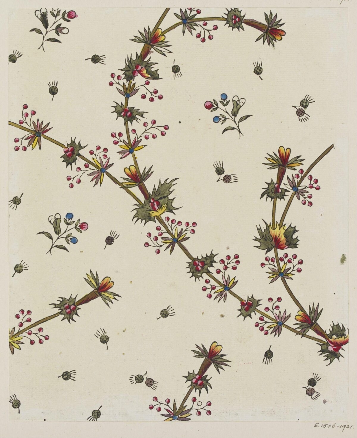 Vintage Hand-Drawn Floral Pattern Design