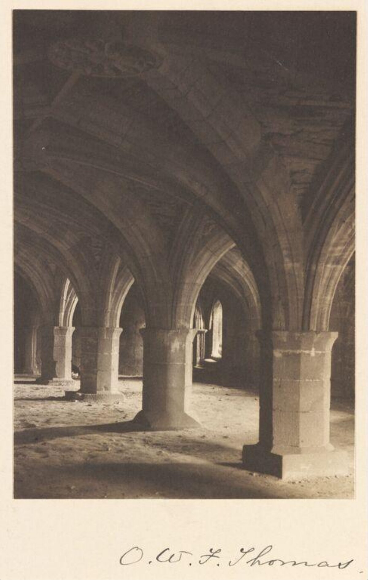 Vintage Stone Cloister Interior