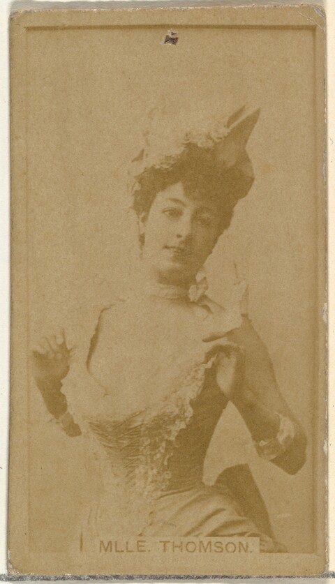 Vintage Portrait of Mlle. Thomson