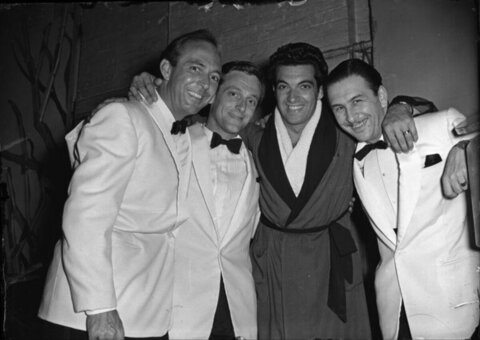 Four Smiling Gentlemen Group Portrait