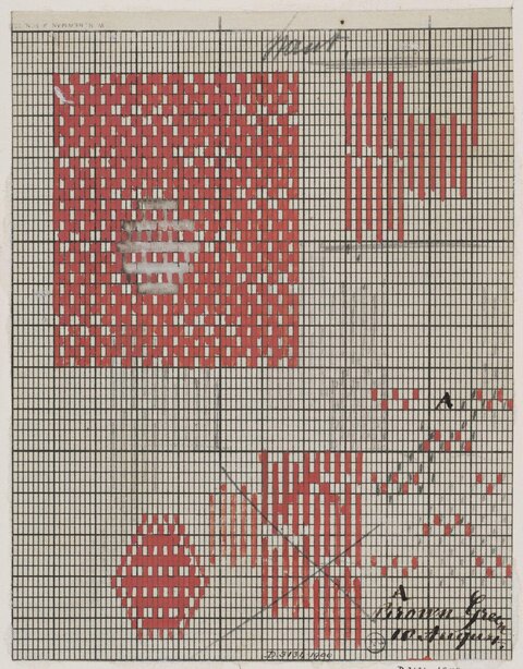 Hand-drawn Weaving Pattern Design Sketch