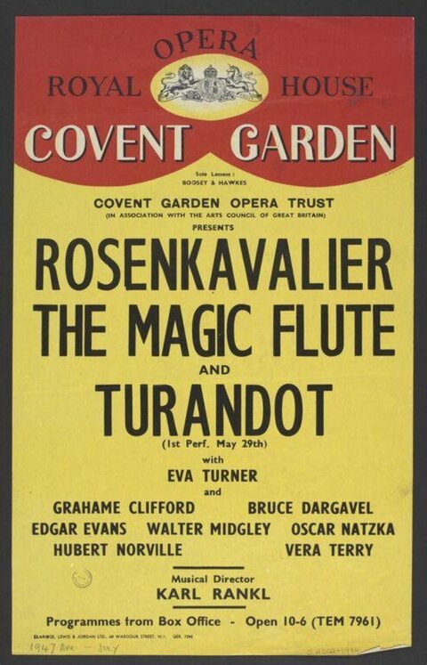 Vintage Covent Garden Opera Poster