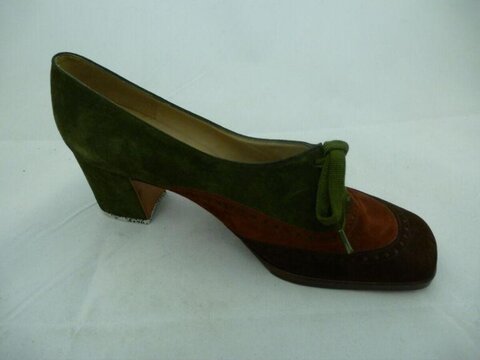 Color-block Suede High Heel Shoe