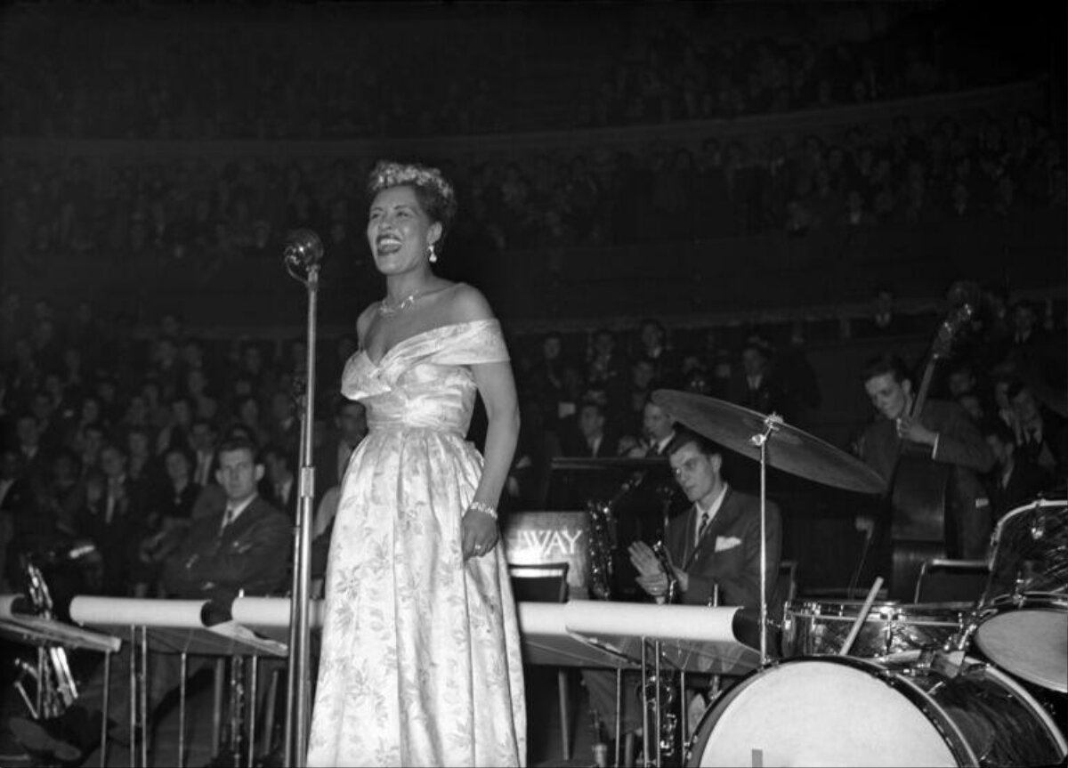 Jazz Singer Performing on Concert Stage