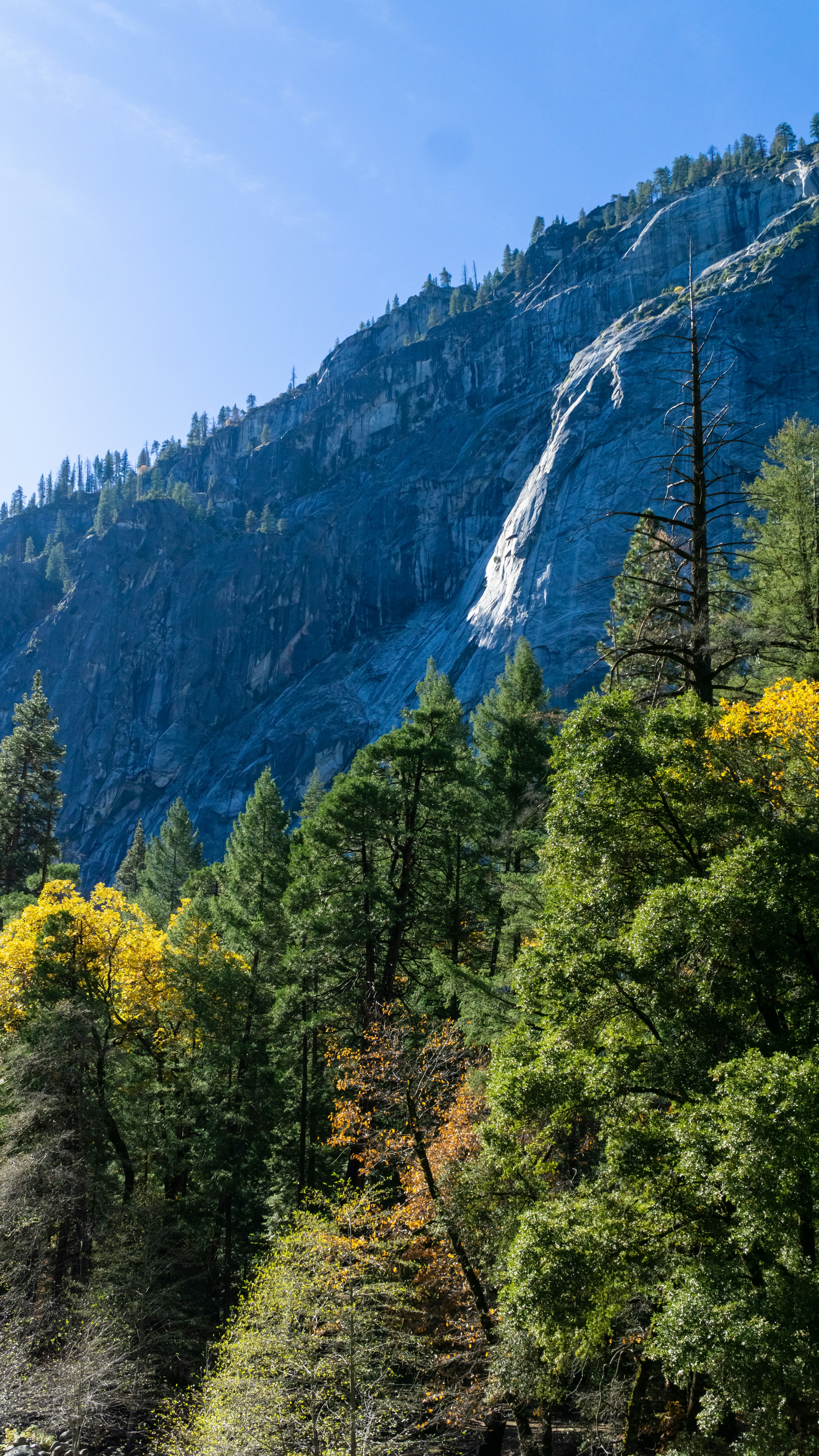 Mountain Cliff Waterfall Landscape